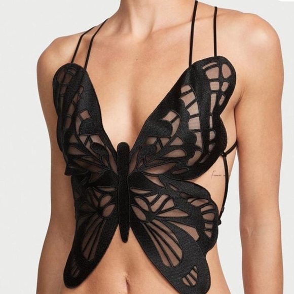 Victoria's Secret Black Butterfly Lace Bra - Picture 2 of 4